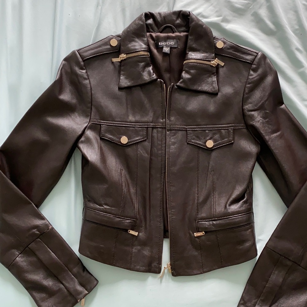 Vintage Bebe genuine leather jacket